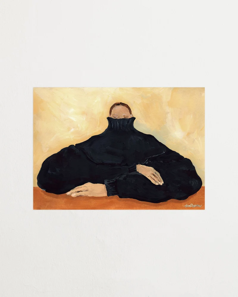 Black turtleneck
