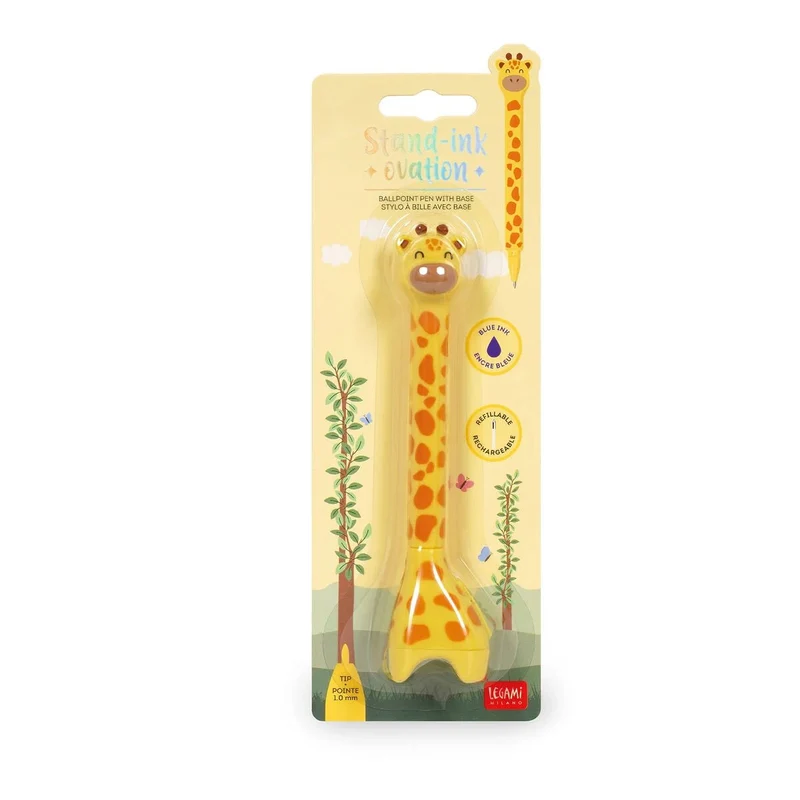 Stand-Ink Ovation - Kugelschreiber mit Standfuß Giraffe