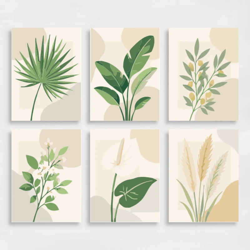 Botanical Elegance - Mini Paint by Numbers Set