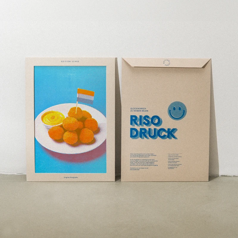 Bittergarnituur (DIN A3) | Edition SCHEE | Risographie