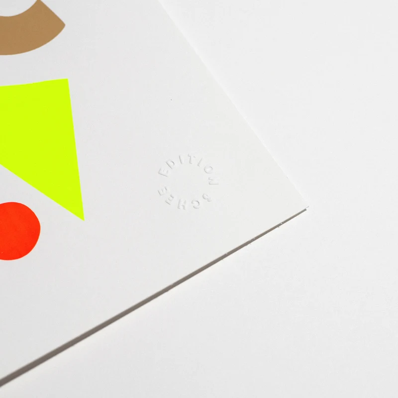 Neon Fraktal (DIN A3) | Edition SCHEE | Siebdruck