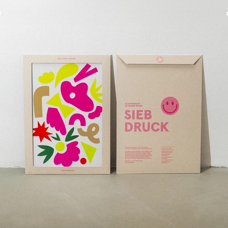 Neon Fraktal (DIN A3) | Edition SCHEE | Siebdruck