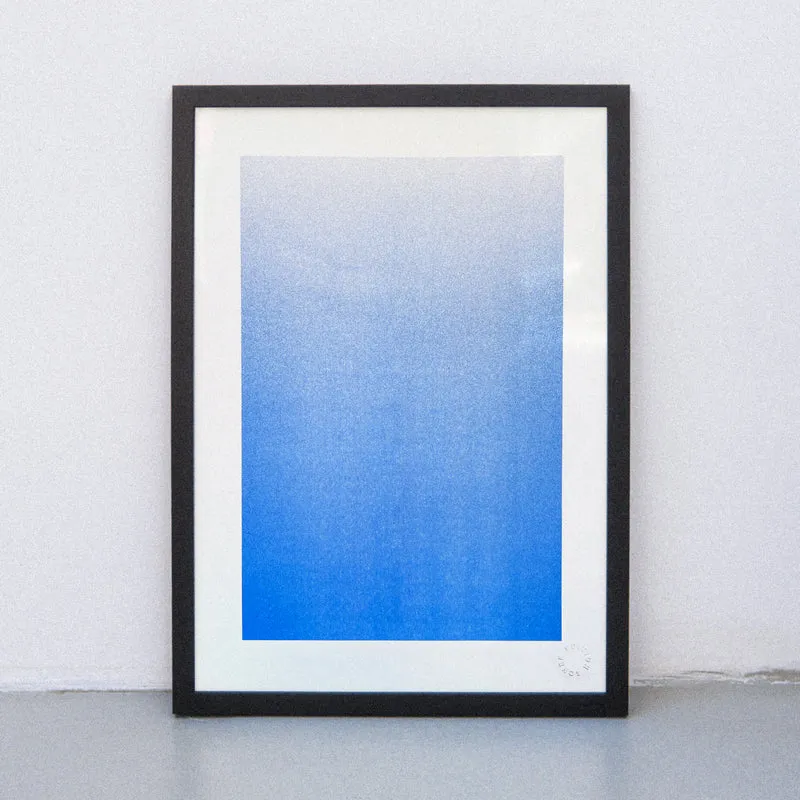 Into the blue (DIN A3) | Edition SCHEE | Risographie