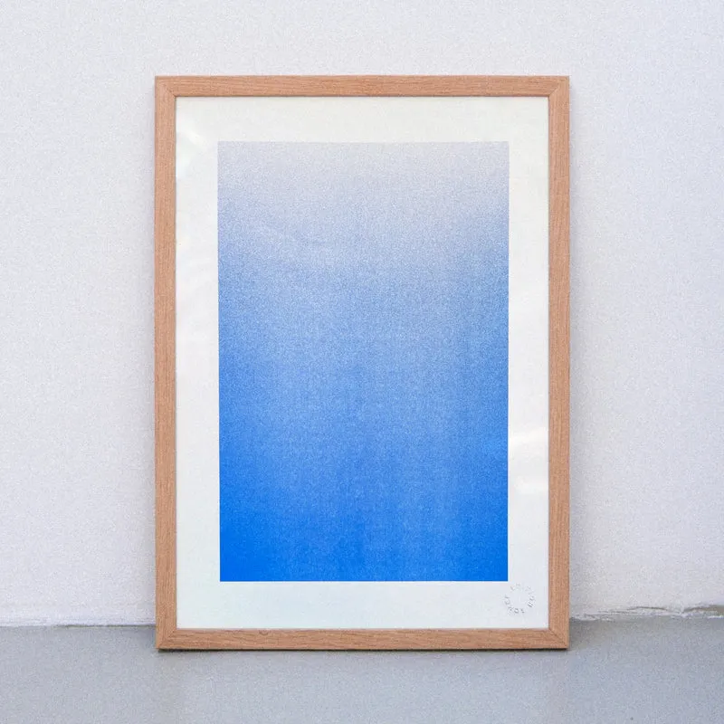 Into the blue (DIN A3) | Edition SCHEE | Risographie