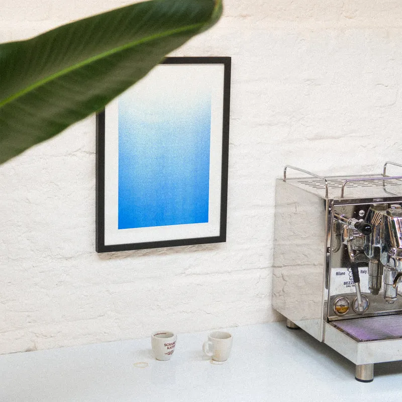 Into the blue (DIN A3) | Edition SCHEE | Risographie