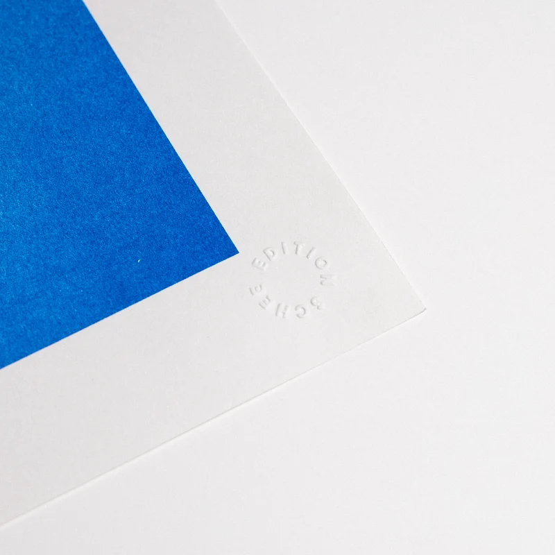 Into the blue (DIN A3) | Edition SCHEE | Risographie