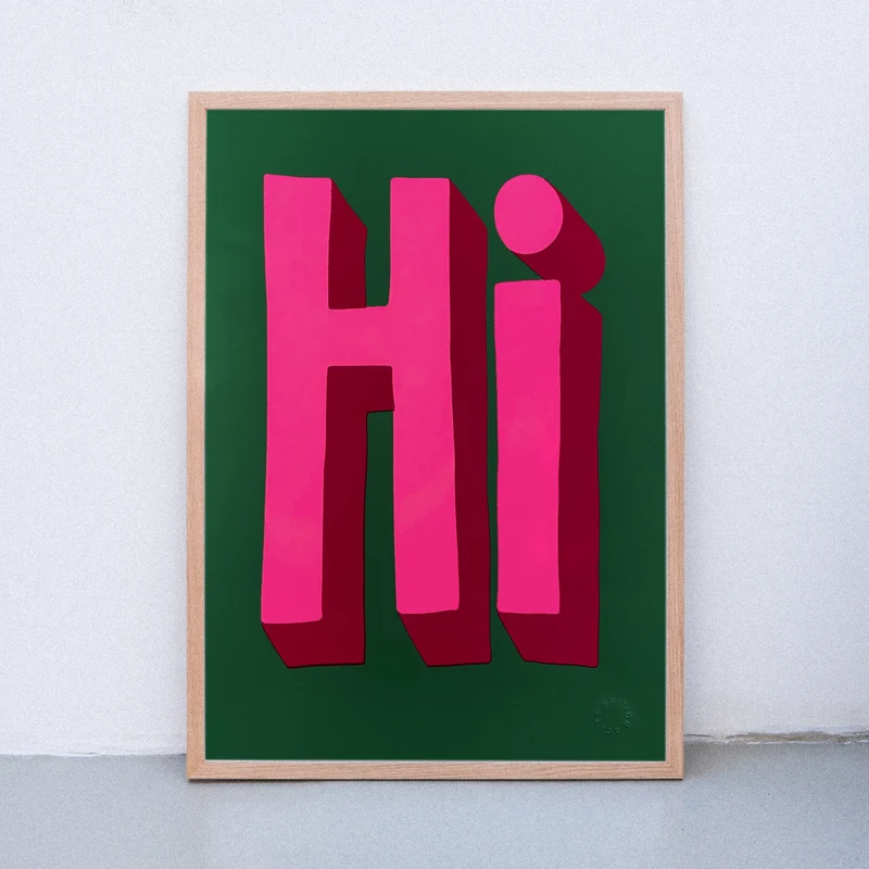 Hi (A2) | Edition SCHEE | Siebdruck
