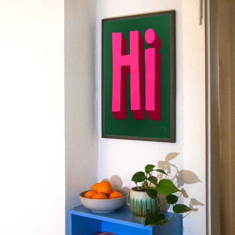 Hi (A2) | Edition SCHEE | Siebdruck