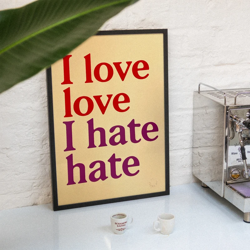 I love love (A2) | Edition SCHEE | Siebdruck