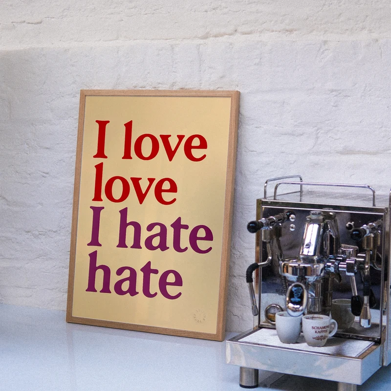I love love (A2) | Edition SCHEE | Siebdruck