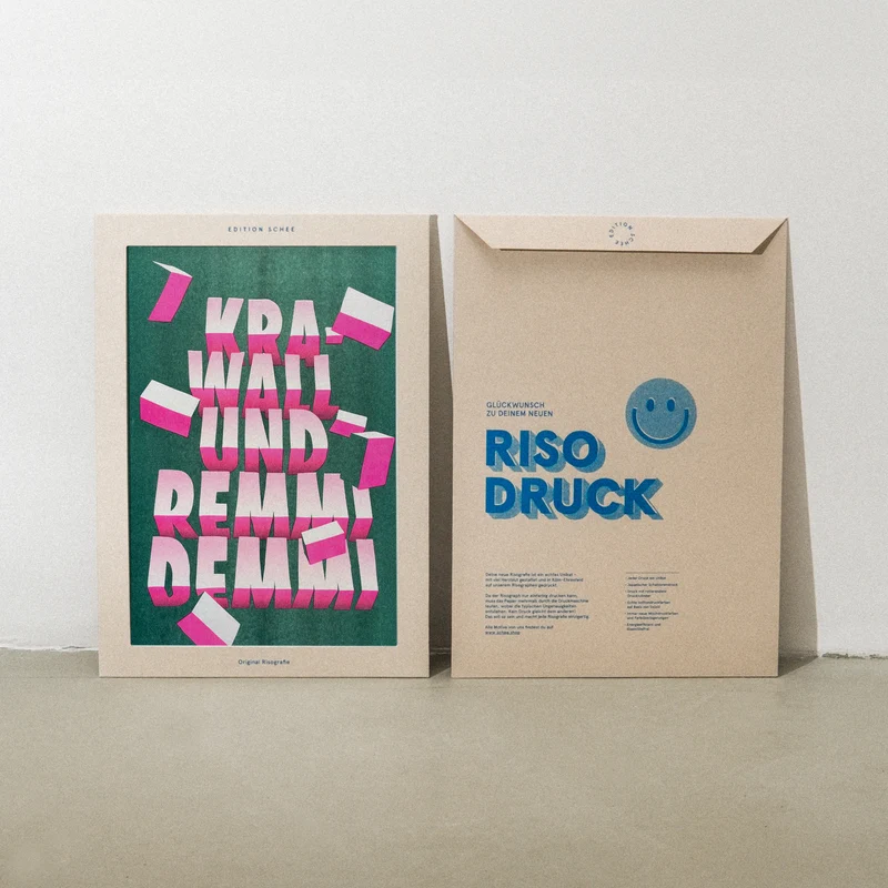 Krawall und Remmidemmi (DIN A3) | Edition SCHEE | Risographie