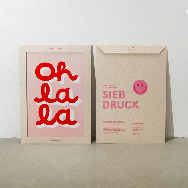 Oh La La (DIN A3) | Edition SCHEE | Siebdruck