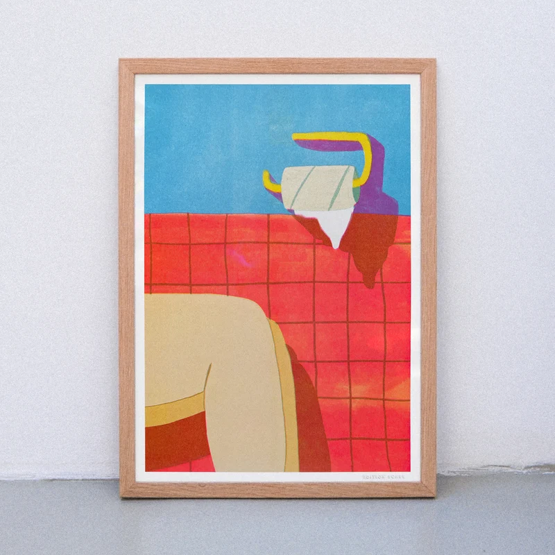 Snapshot 4 - On the Throne (DIN A3) | Edition SCHEE | Risographie