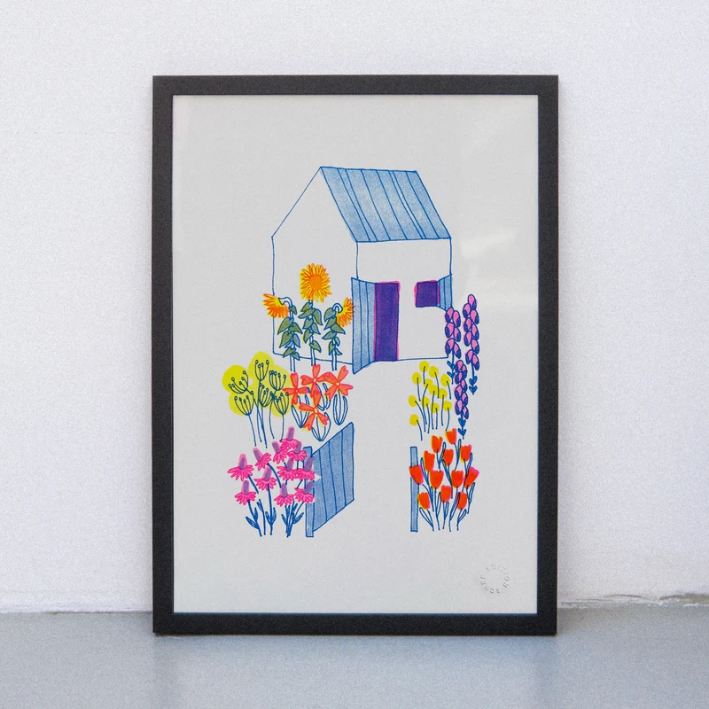 Tuintje (DIN A3) | Edition SCHEE | Risographie