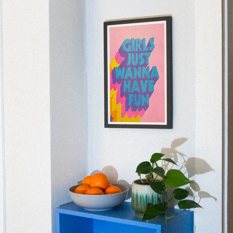 Girls just wanna (DIN A3) | Edition SCHEE | Risographie