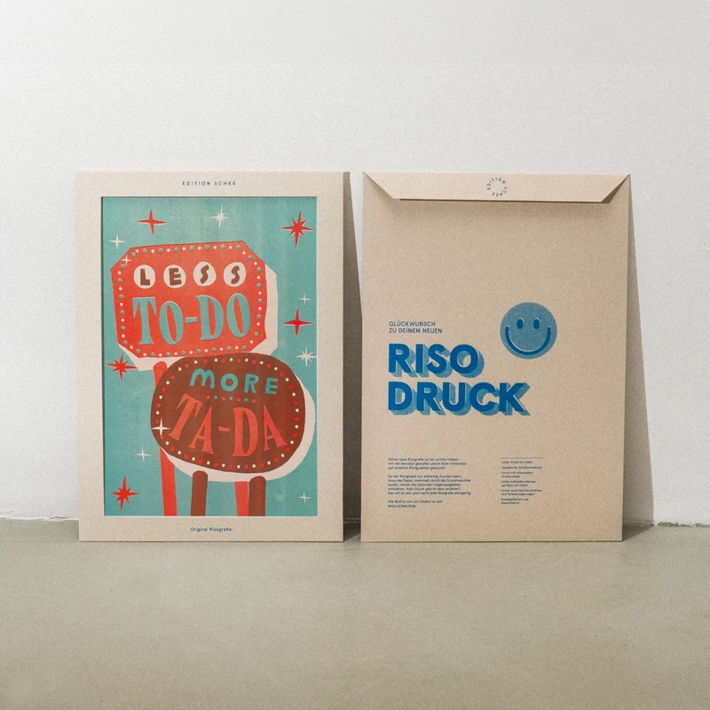 Less To Dos (DIN A3) | Edition SCHEE | Risographie