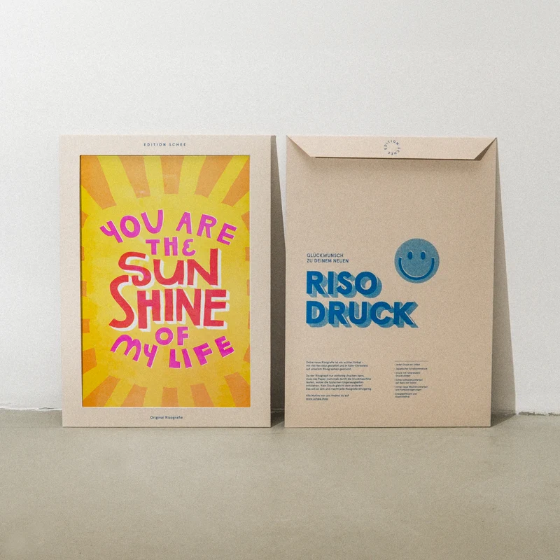 You are the sunshine (DIN A3) | Edition SCHEE | Risographie