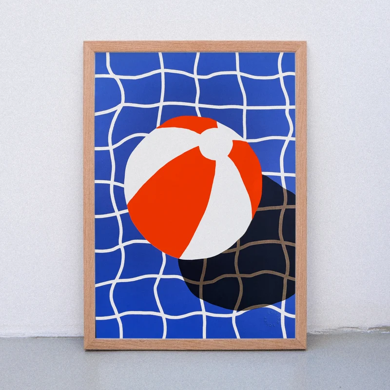 Wasserball (DIN A3) | Edition SCHEE | Siebdruck