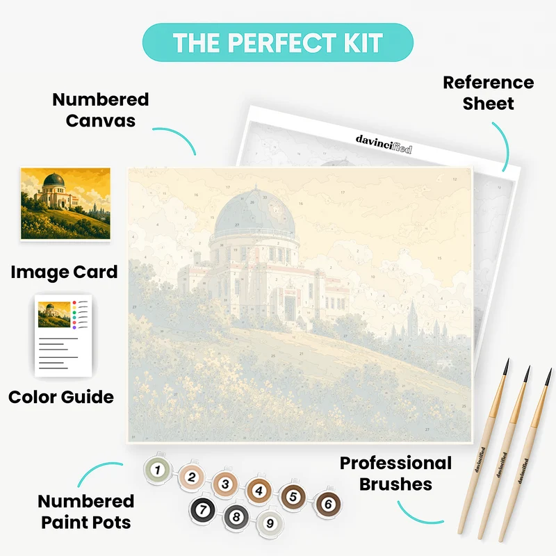 Observatory on the Hill - Paint by Numbers Kit
