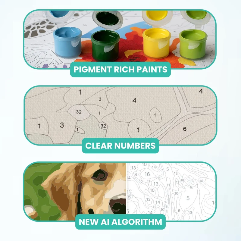 Stitch the Cockapoo - Paint by Numbers Kit