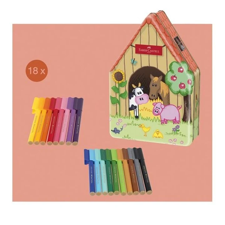 Маркери за свързване на тема "Ферма" на Faber-Castell