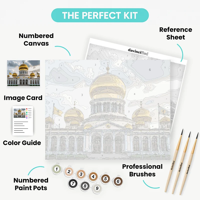 Russian Orthodox Cathedral - Paint by Numbers Kit