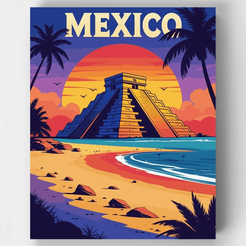 Mexico - Paint by Numbers Kit