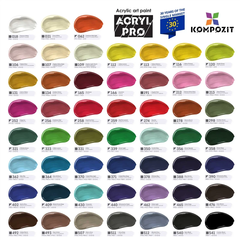 Акрилна боя ACRYL PRO ART Kompozit 75 ml