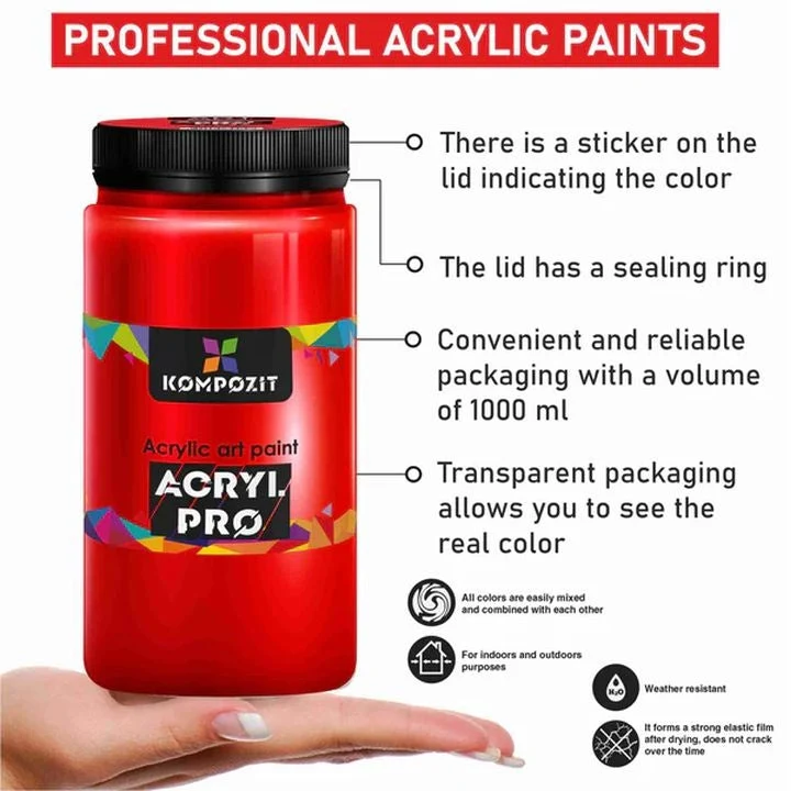Акрилна боя ACRYL PRO ART Kompozit 1 000 ml