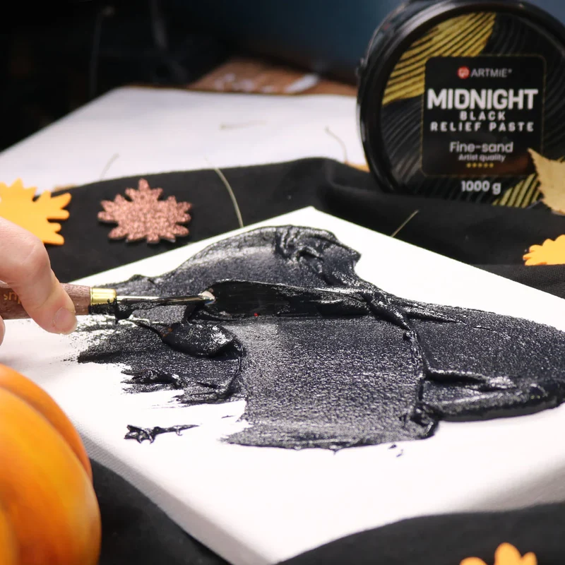 3D черна релефна паста ARTMIE Midnight