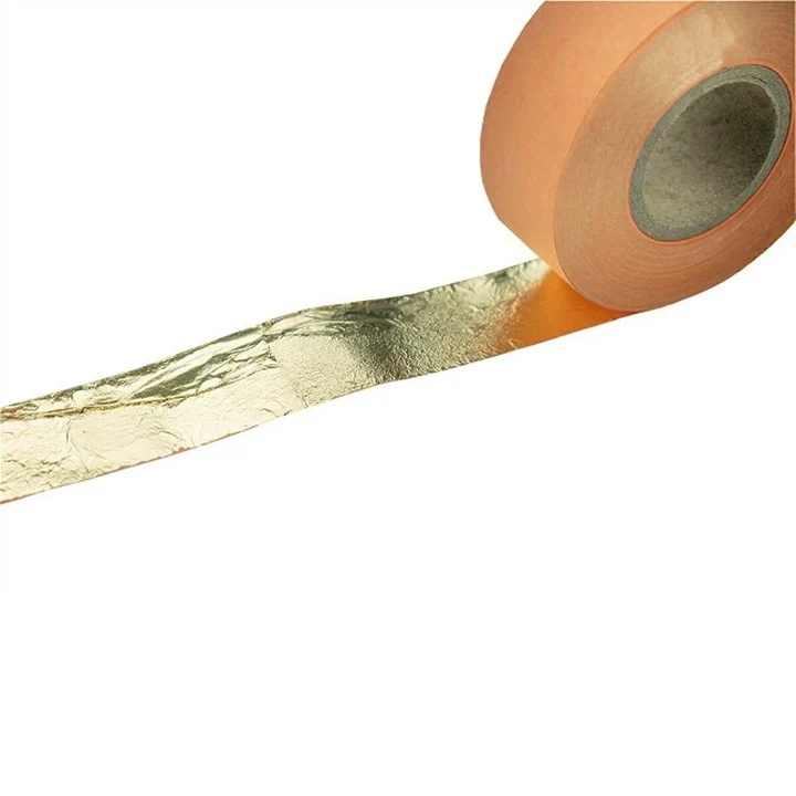 Златни метални резени на руло 2,5 cm x 50 m