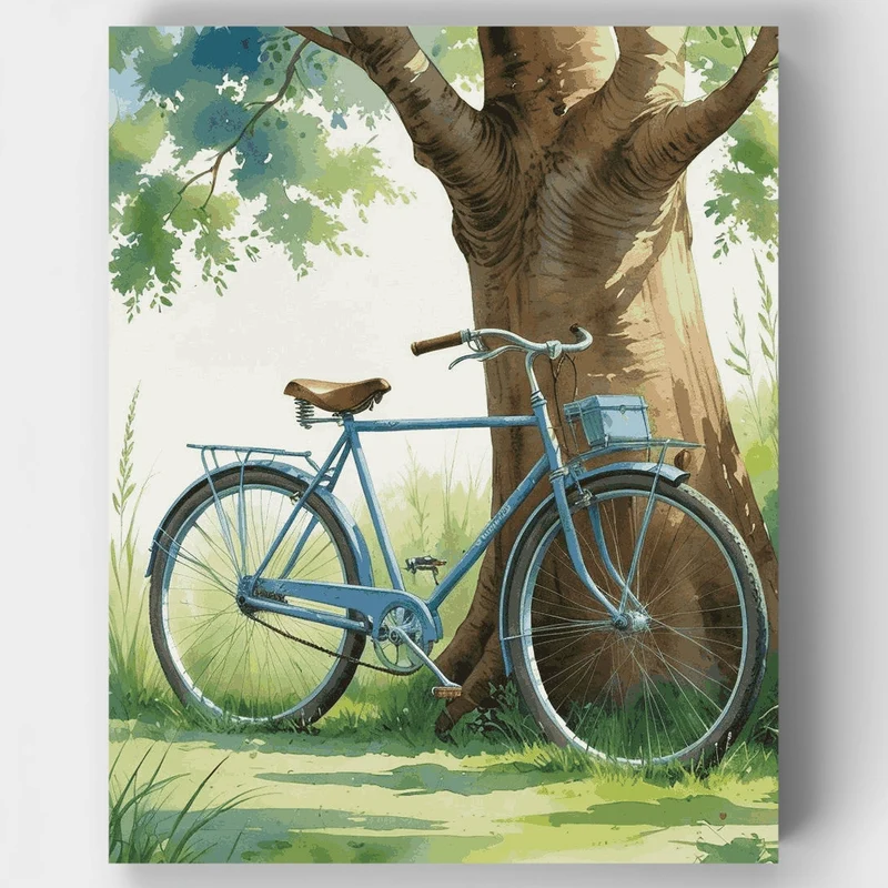 Vintage Bicycle Summer Rest - Paint by Numbers Kit