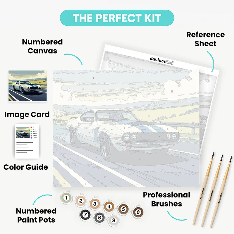 Classic Challenger GT - Paint by Numbers Kit