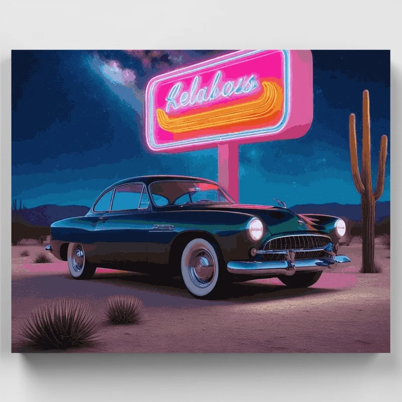 Desert Neon Classic - Paint by Numbers Kit