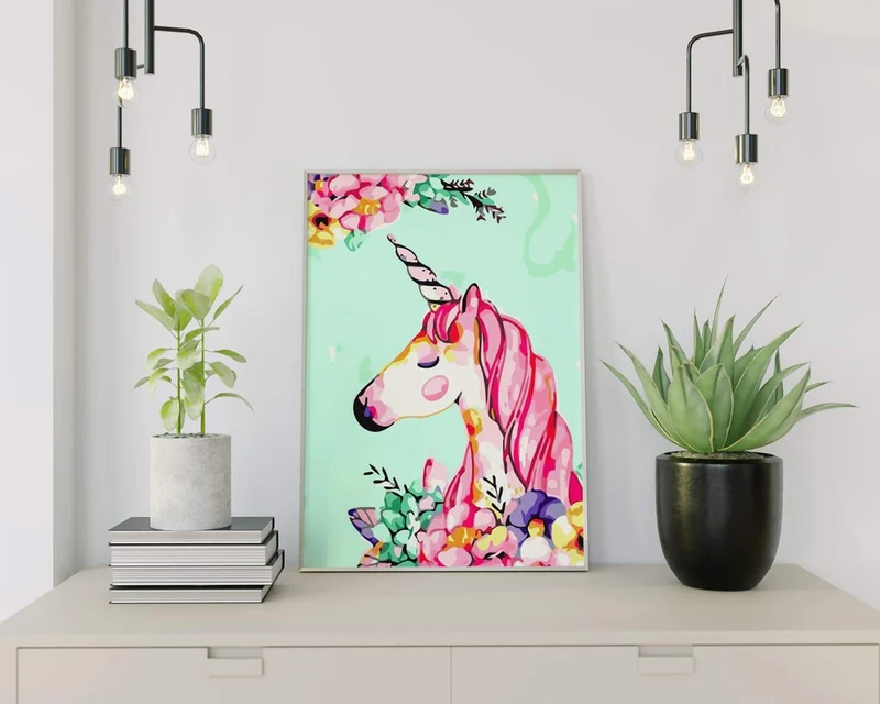 Malen nach Zahlen Einhorn