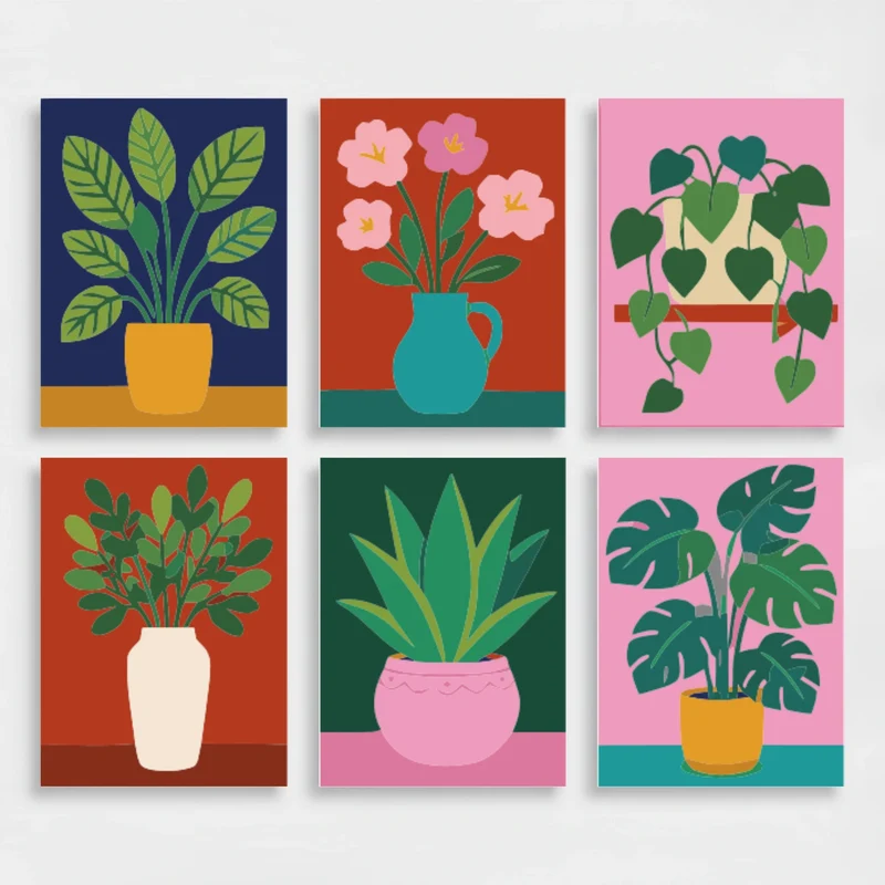 Botanical Bliss - Mini Paint by Numbers Set