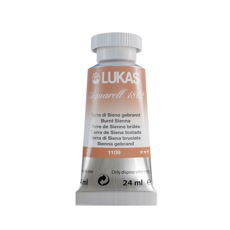 LUKAS Aquarell 1862 (24ml Tube) - Terra di Siena gebrannt 1109