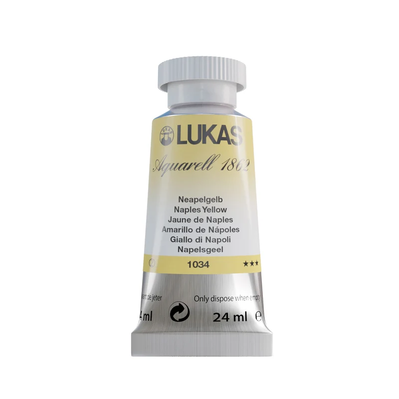 LUKAS Aquarell 1862 (24ml Tube) - Neapelgelb 1034