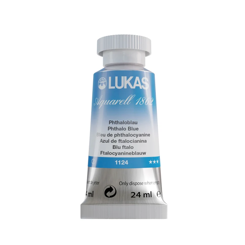 LUKAS Aquarell 1862 (24ml Tube) - Phthaloblau 1124