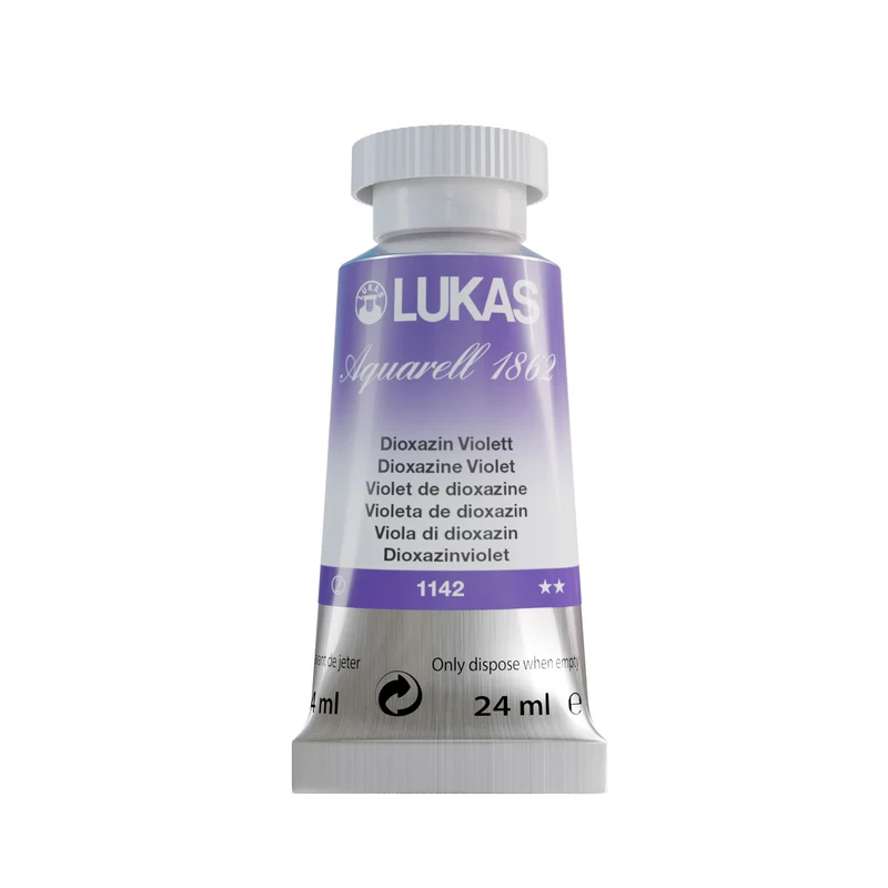 LUKAS Aquarell 1862 (24ml Tube) - Dioxazin Violett 1142