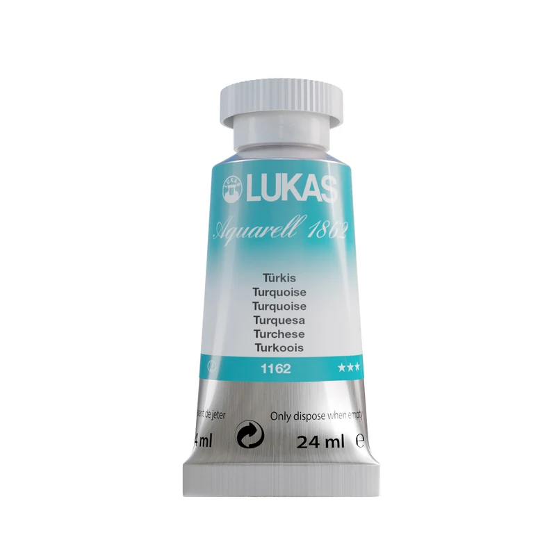 LUKAS Aquarell 1862 (24ml Tube) - Türkis 1162