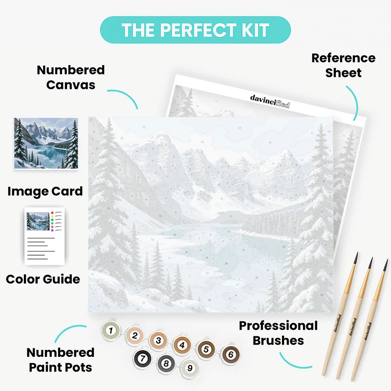 Frozen Ten Peaks - Paint by Numbers Kit