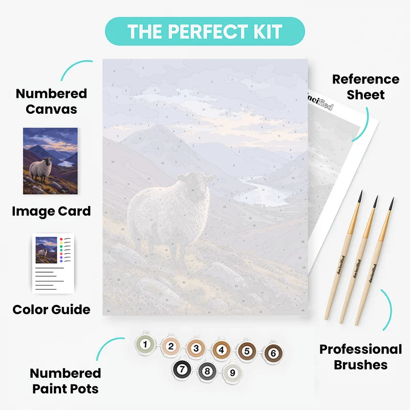 Herdwick Sheep Fell - Paint by Numbers Kit