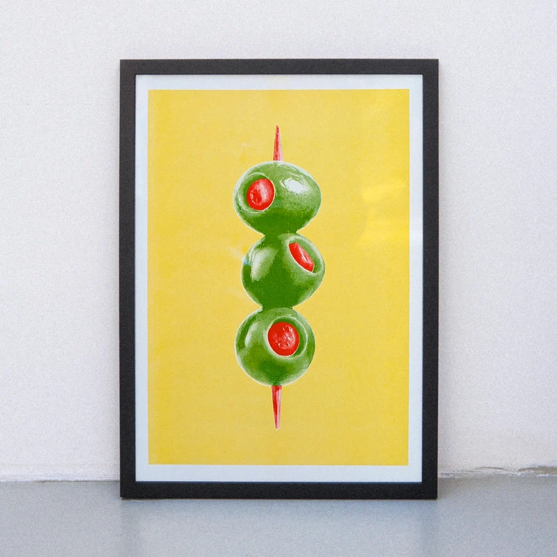 Aceitunas (DIN A3) | Edition SCHEE | Risographie