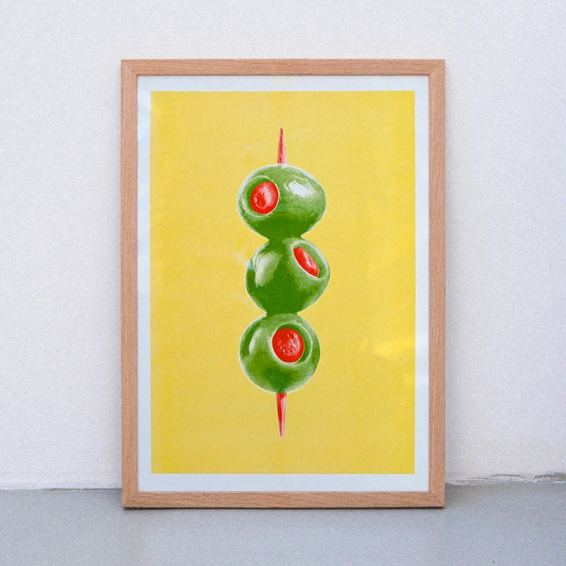 Aceitunas (DIN A3) | Edition SCHEE | Risographie