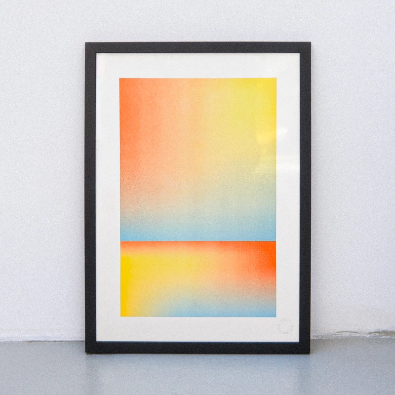 Horizontal Gradient (DIN A3) | Edition SCHEE | Risographie