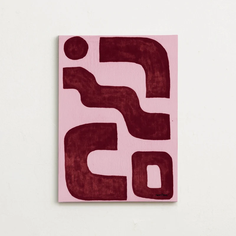 Canvas - Linen burgundy