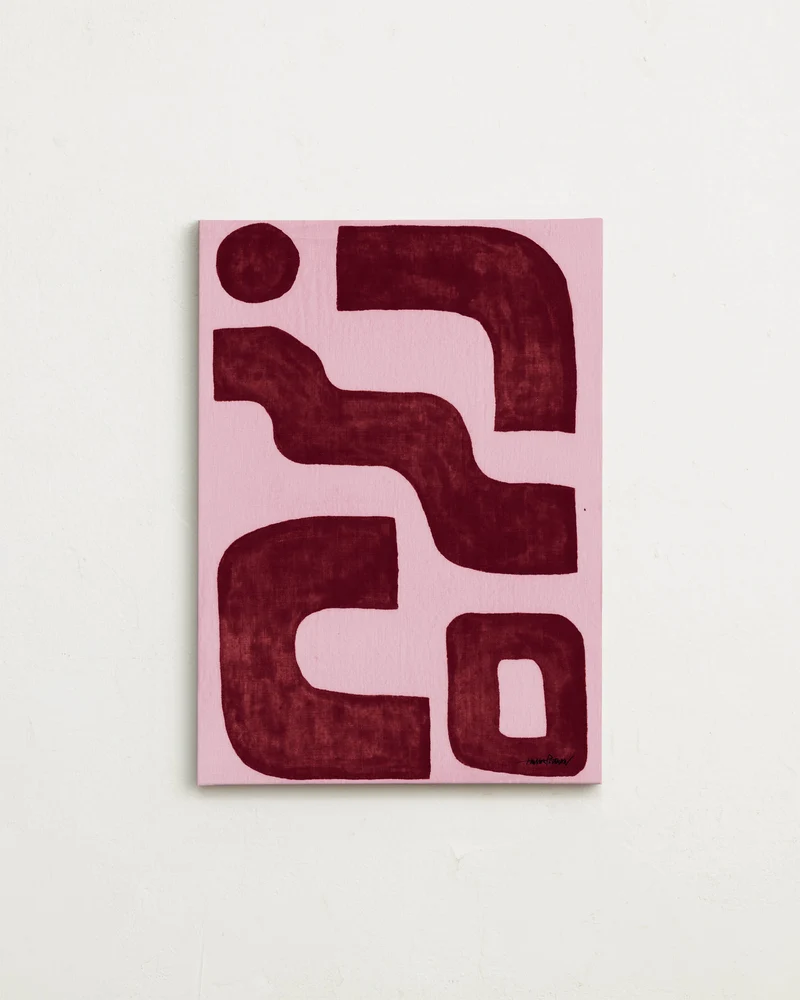 Canvas - Linen burgundy