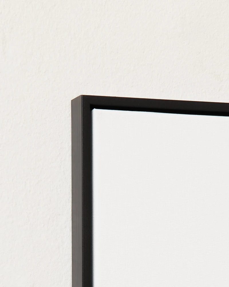 Canvas black wooden frame