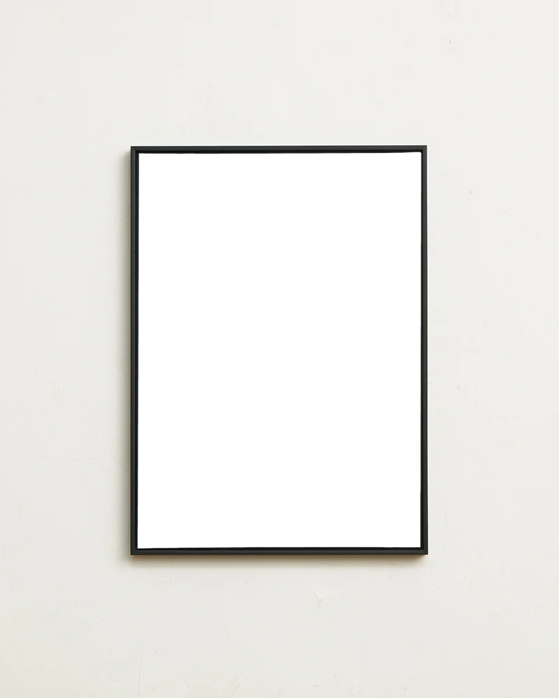 Canvas black wooden frame